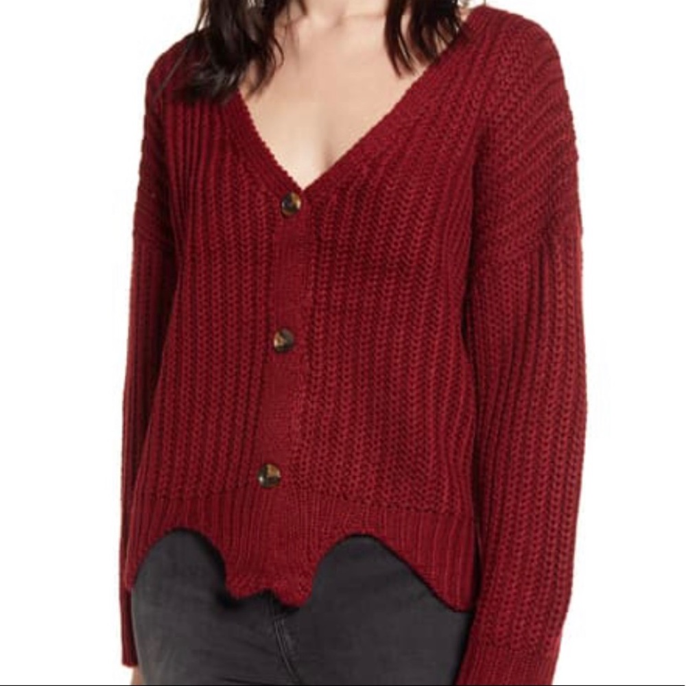 NWT! Uneven hem cardigan